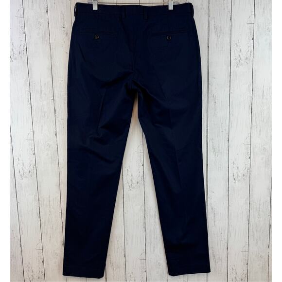 NWT J. Crew Navy Ludlow Slim-fit Suit Pant in Italian Chino AT051 Size 33 x 34 - Picture 7 of 16